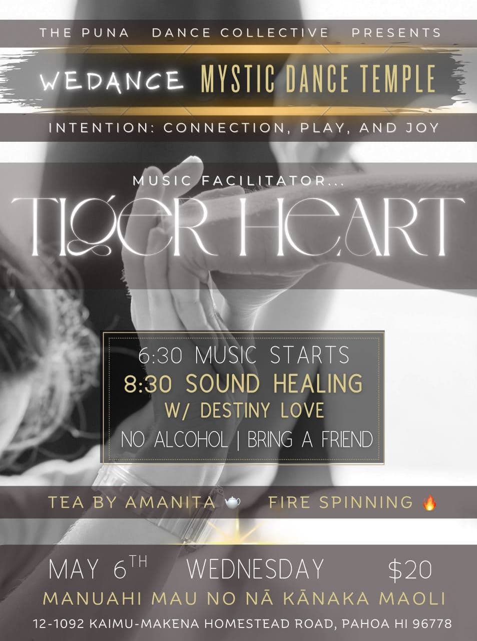 WeDance Mystic Dance Temple: Tiger Heart at Sundari