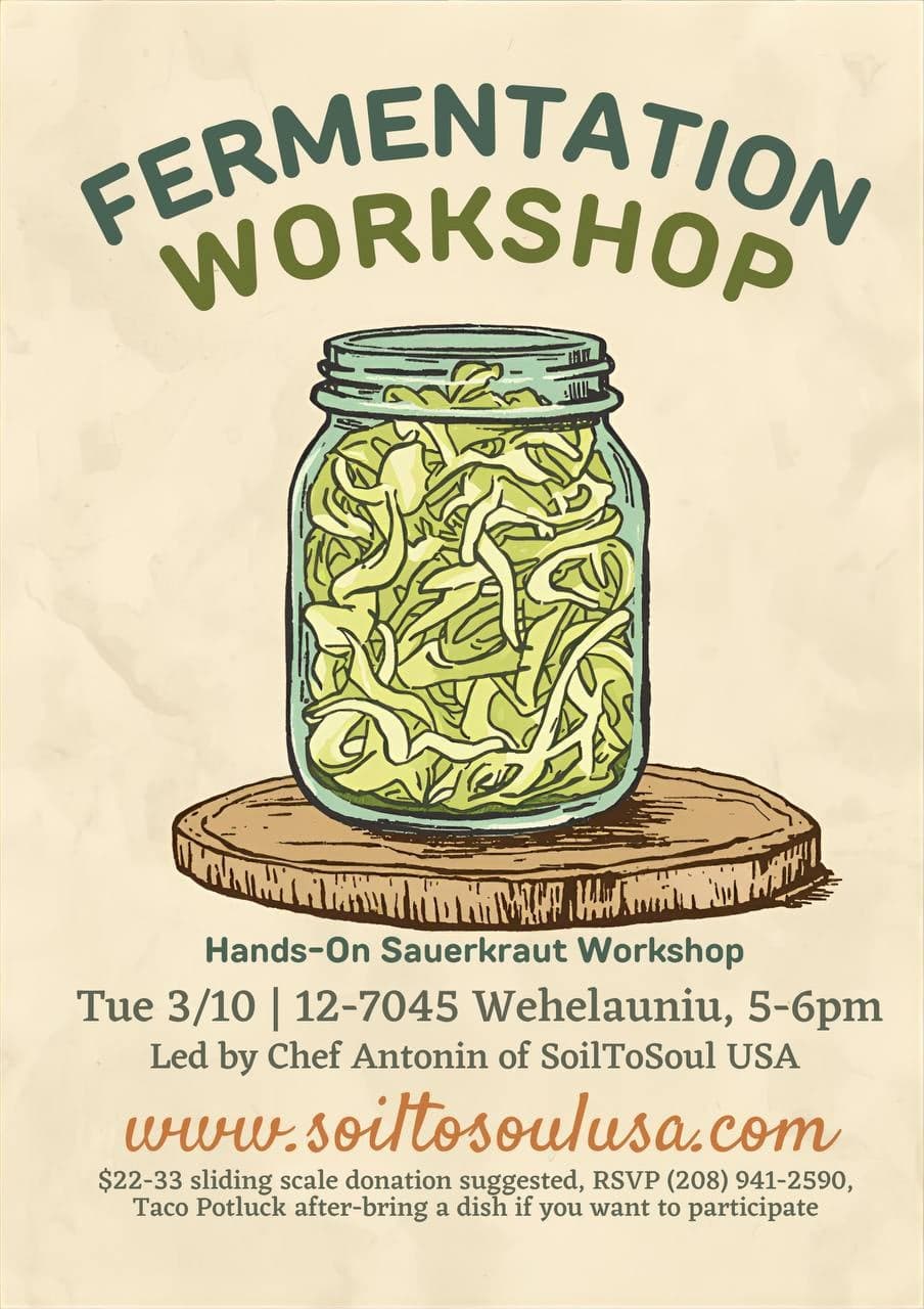 Fermentation Workshop: Hands-On Sauerkraut