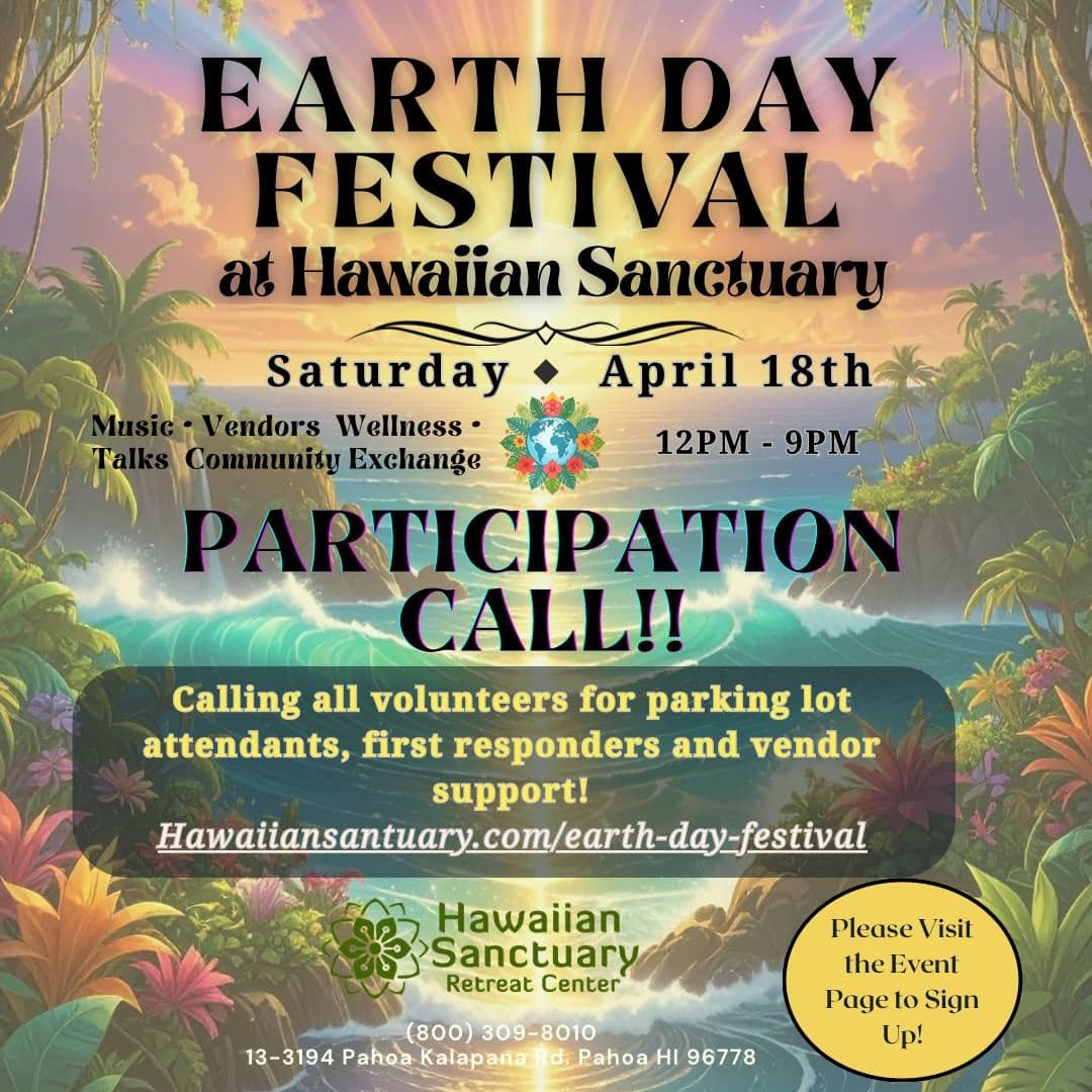 Earth Day Festival at Hawaiian Sanctuary