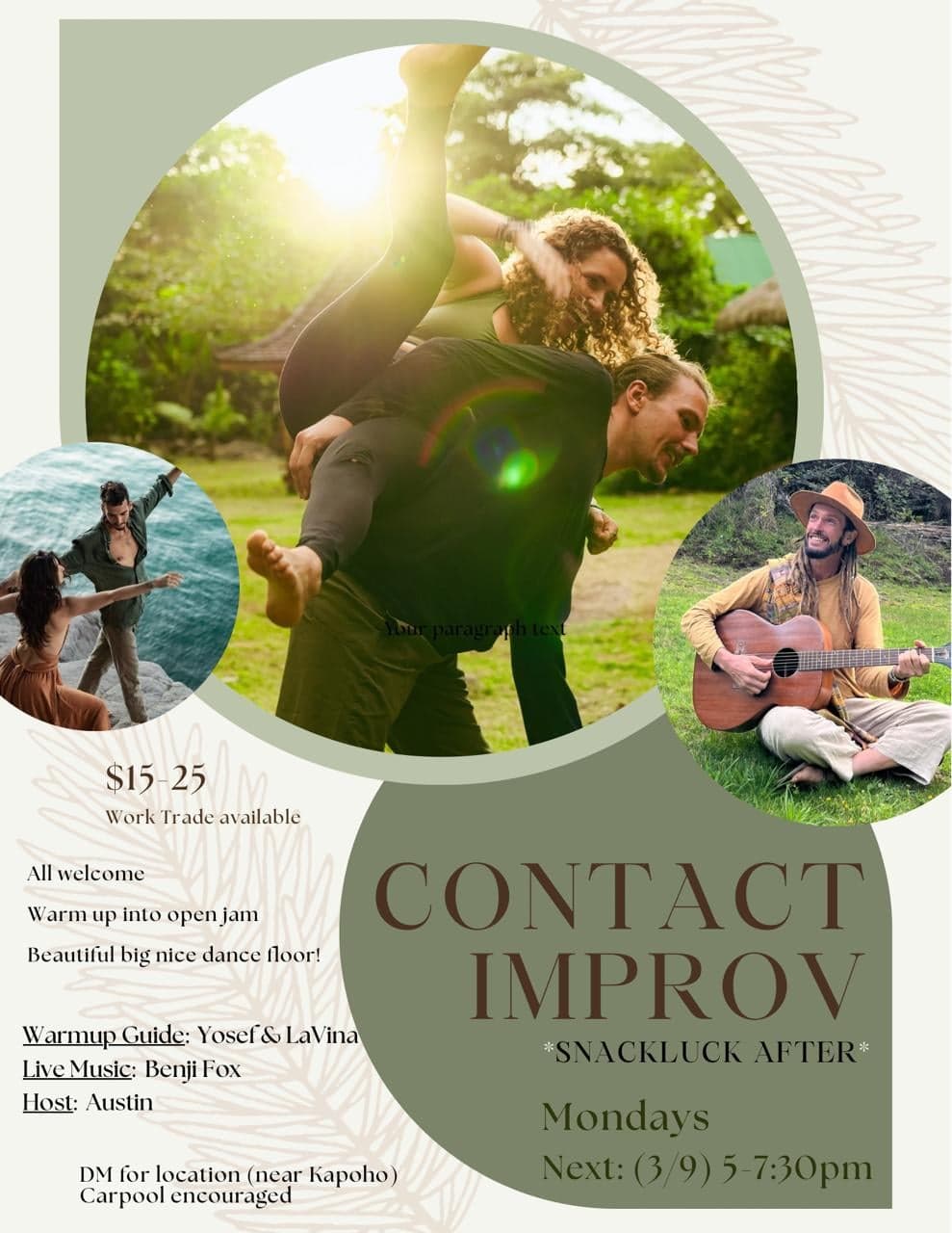 Contact Improv Jam (Snackluck After)