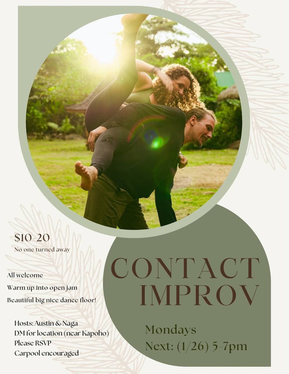Contact Improv (Mondays)