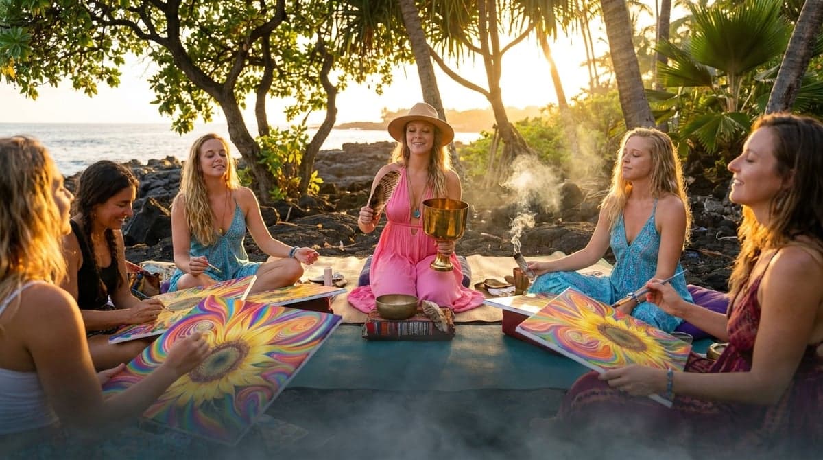 Your weekly doorway to calm: Painting Portals: Shamanic Art & Sound Therapy (May 21)