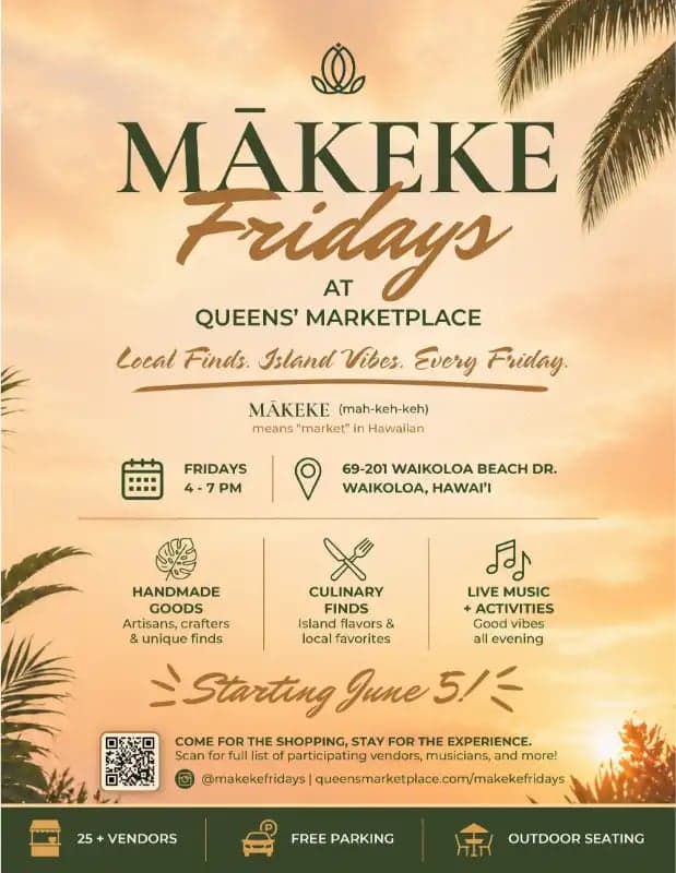 Mākeke Fridays at Queens' Marketplace