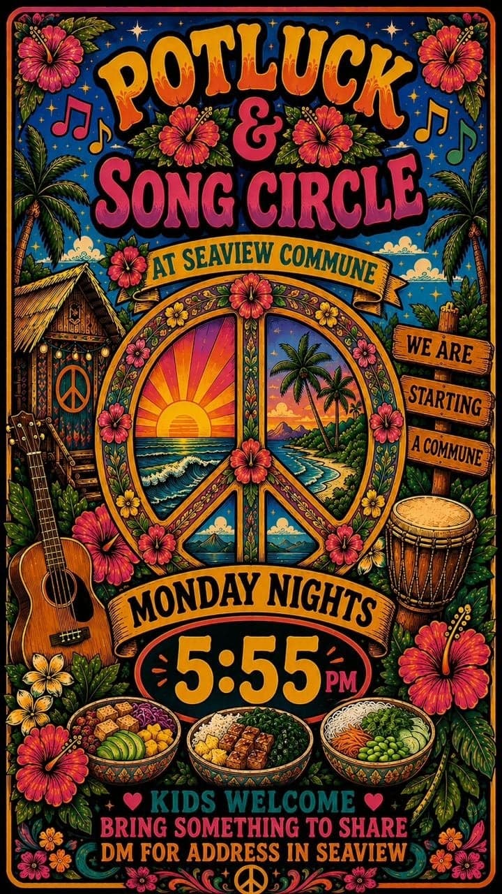Potluck & Song Circle at Seaview Commune