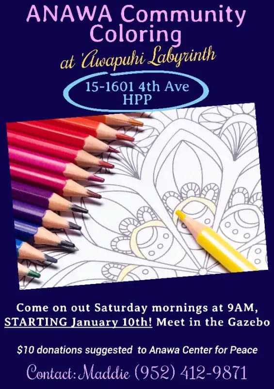 Coloring event in the labyrinth