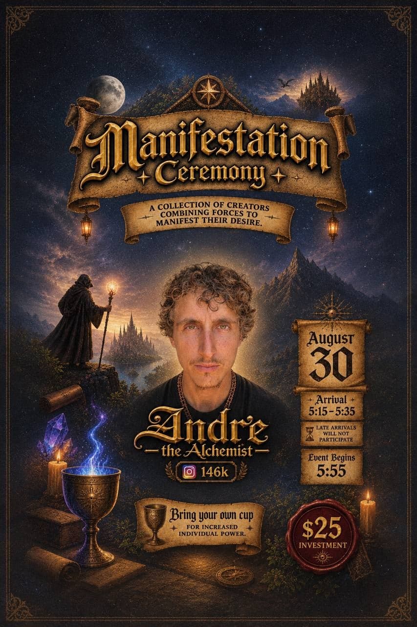 Manifestation Ceremony with Andre the Alchemist
