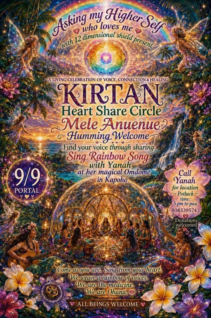 Kirtan Heart Share Circle: Sing Rainbow Song with Yanah