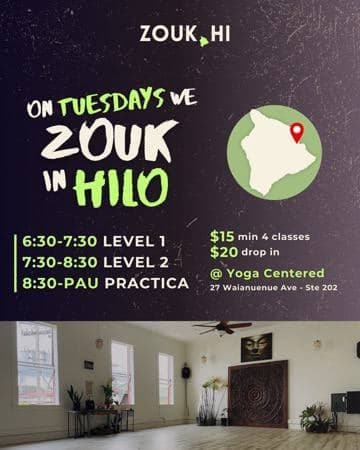 Zouk Level 1 Class (Tuesdays)