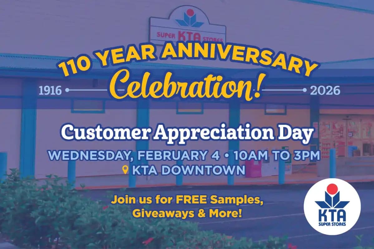 🎉 Customer Appreciation Day at KTA DOWNTOWN 🎉
