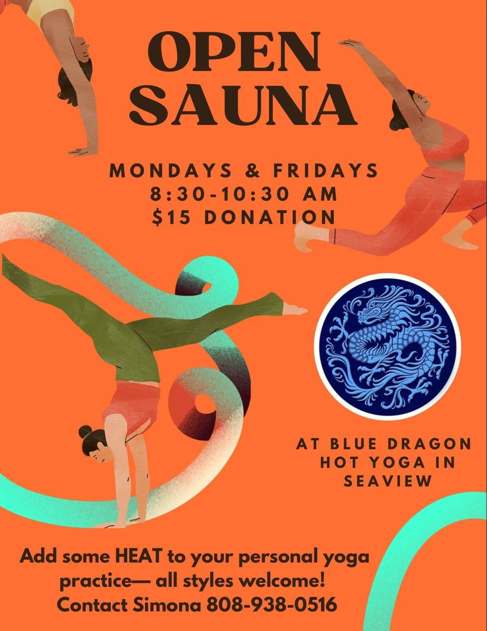 Open Sauna at Blue Dragon Hot Yoga (Mondays)