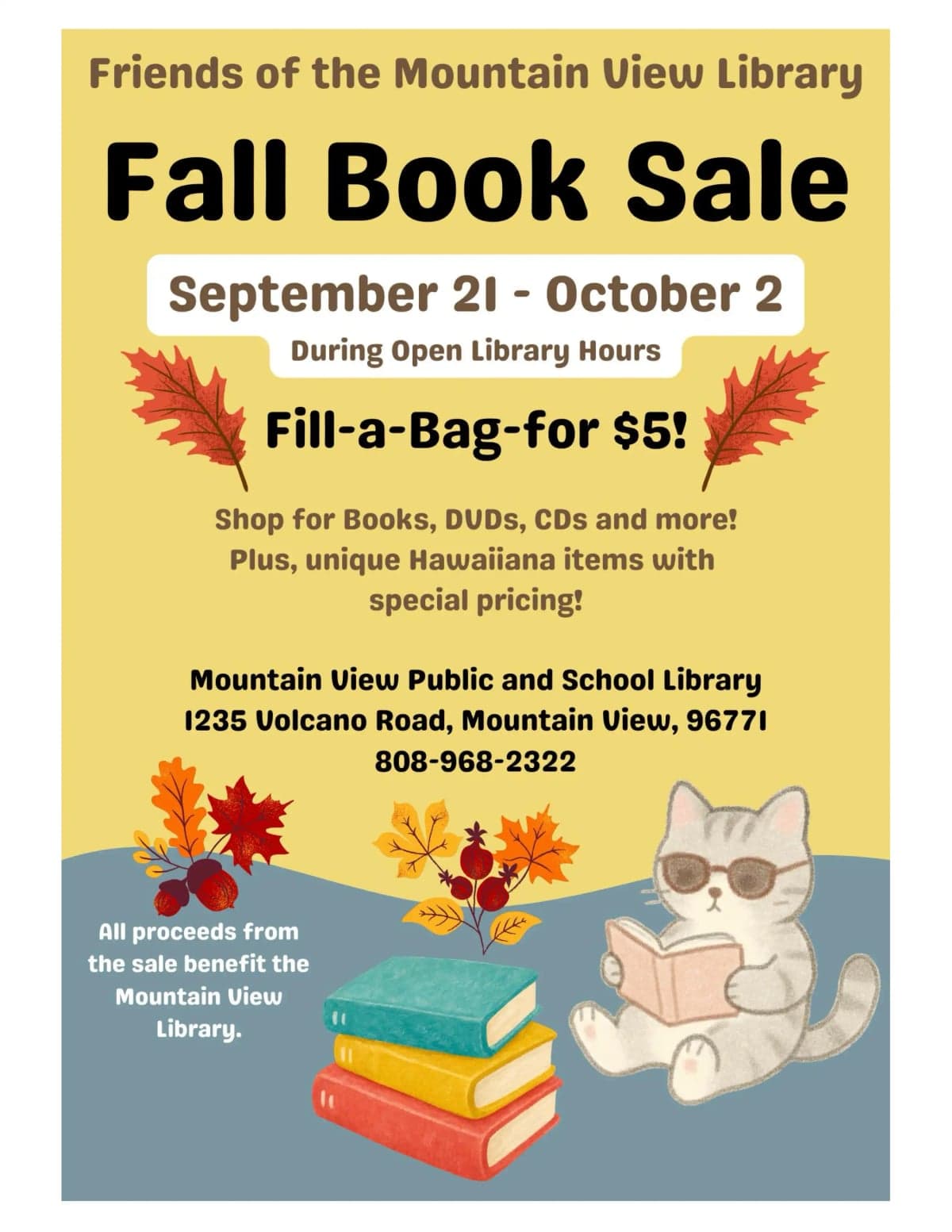 Friends of the Mountain View Library Fall Book Sale